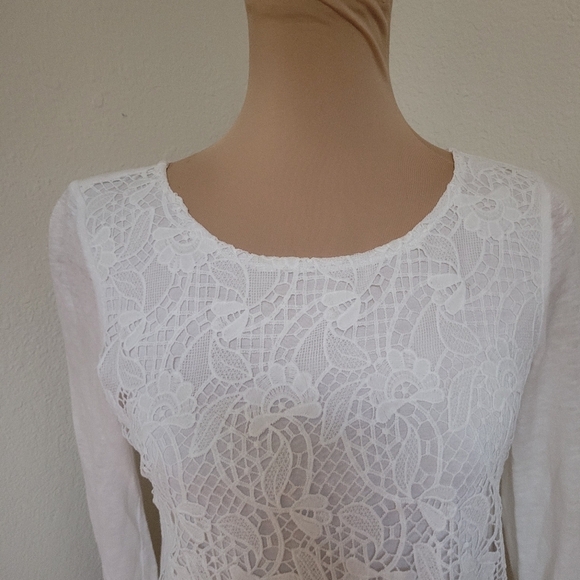 Sundance White Asymmetrical Embellished Blouse - Picture 3 of 7